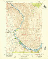 Olds Ferry Idaho Historical topographic map, 1:24000 scale, 7.5 X 7.5 Minute, Year 1952