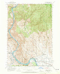 Olds Ferry Idaho Historical topographic map, 1:62500 scale, 15 X 15 Minute, Year 1952