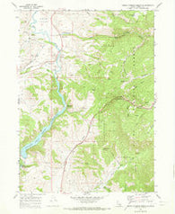 Oneida Narrows Reservoir Idaho Historical topographic map, 1:24000 scale, 7.5 X 7.5 Minute, Year 1969