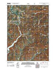 Oneida Narrows Reservoir Idaho Historical topographic map, 1:24000 scale, 7.5 X 7.5 Minute, Year 2011