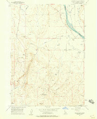 Opalene Gulch Idaho Historical topographic map, 1:24000 scale, 7.5 X 7.5 Minute, Year 1957