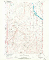Opalene Gulch Idaho Historical topographic map, 1:24000 scale, 7.5 X 7.5 Minute, Year 1957