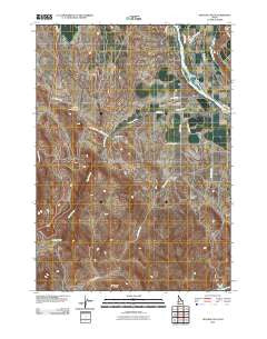 Opalene Gulch Idaho Historical topographic map, 1:24000 scale, 7.5 X 7.5 Minute, Year 2010