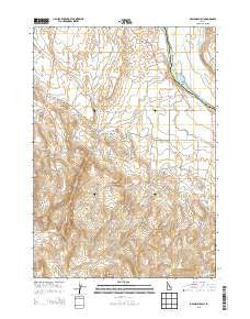 Opalene Gulch Idaho Current topographic map, 1:24000 scale, 7.5 X 7.5 Minute, Year 2013