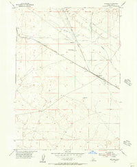 Orchard Idaho Historical topographic map, 1:24000 scale, 7.5 X 7.5 Minute, Year 1955