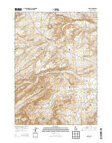Oreana Idaho Current topographic map, 1:24000 scale, 7.5 X 7.5 Minute, Year 2013