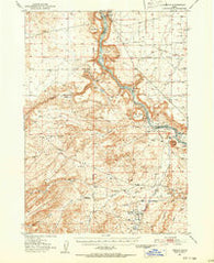 Oreana Idaho Historical topographic map, 1:62500 scale, 15 X 15 Minute, Year 1949