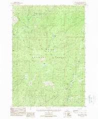 Oro Mountain Idaho Historical topographic map, 1:24000 scale, 7.5 X 7.5 Minute, Year 1988
