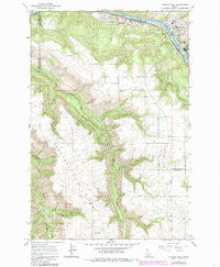 Orofino West Idaho Historical topographic map, 1:24000 scale, 7.5 X 7.5 Minute, Year 1984