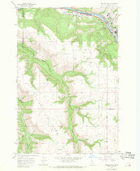 Orofino West Idaho Historical topographic map, 1:24000 scale, 7.5 X 7.5 Minute, Year 1967