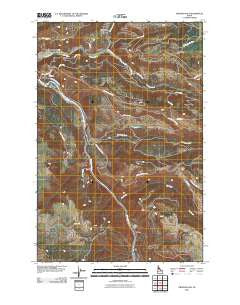 Orofino East Idaho Historical topographic map, 1:24000 scale, 7.5 X 7.5 Minute, Year 2010
