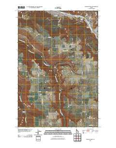 Orofino West Idaho Historical topographic map, 1:24000 scale, 7.5 X 7.5 Minute, Year 2010