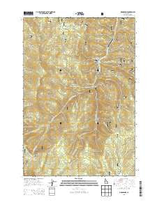 Orogrande Idaho Current topographic map, 1:24000 scale, 7.5 X 7.5 Minute, Year 2013