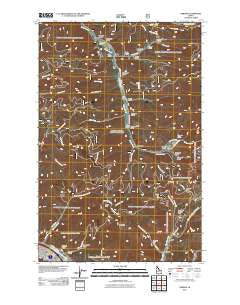 Osburn Idaho Historical topographic map, 1:24000 scale, 7.5 X 7.5 Minute, Year 2011
