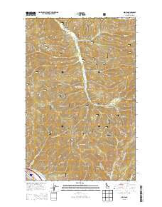 Osburn Idaho Current topographic map, 1:24000 scale, 7.5 X 7.5 Minute, Year 2013