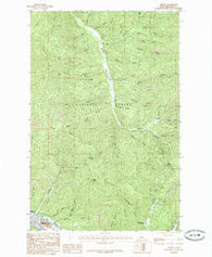 Osburn Idaho Historical topographic map, 1:24000 scale, 7.5 X 7.5 Minute, Year 1985