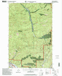 Osburn Idaho Historical topographic map, 1:24000 scale, 7.5 X 7.5 Minute, Year 1996