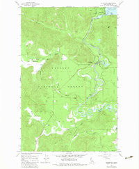 Outlet Bay Idaho Historical topographic map, 1:24000 scale, 7.5 X 7.5 Minute, Year 1967