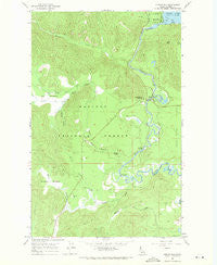 Outlet Bay Idaho Historical topographic map, 1:24000 scale, 7.5 X 7.5 Minute, Year 1967
