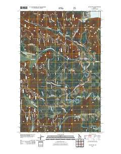 Outlet Bay Idaho Historical topographic map, 1:24000 scale, 7.5 X 7.5 Minute, Year 2011