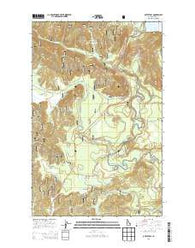 Outlet Bay Idaho Current topographic map, 1:24000 scale, 7.5 X 7.5 Minute, Year 2013