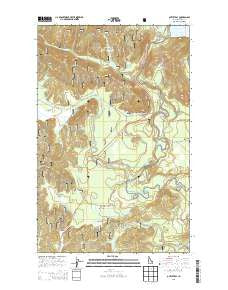 Outlet Bay Idaho Current topographic map, 1:24000 scale, 7.5 X 7.5 Minute, Year 2013