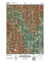 Ovid Idaho Historical topographic map, 1:24000 scale, 7.5 X 7.5 Minute, Year 2011