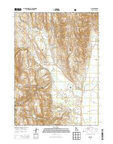 Ovid Idaho Current topographic map, 1:24000 scale, 7.5 X 7.5 Minute, Year 2013