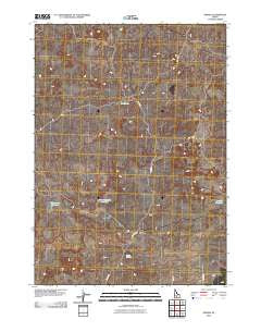 Owinza Idaho Historical topographic map, 1:24000 scale, 7.5 X 7.5 Minute, Year 2010