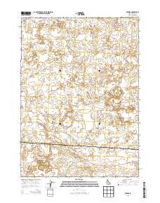 Owinza Idaho Current topographic map, 1:24000 scale, 7.5 X 7.5 Minute, Year 2013