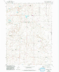 Owinza Butte Idaho Historical topographic map, 1:24000 scale, 7.5 X 7.5 Minute, Year 1971