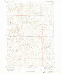 Owinza Butte Idaho Historical topographic map, 1:24000 scale, 7.5 X 7.5 Minute, Year 1971