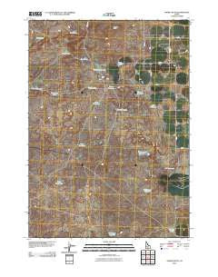 Owinza Butte Idaho Historical topographic map, 1:24000 scale, 7.5 X 7.5 Minute, Year 2010
