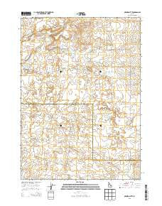 Owinza Butte Idaho Current topographic map, 1:24000 scale, 7.5 X 7.5 Minute, Year 2013