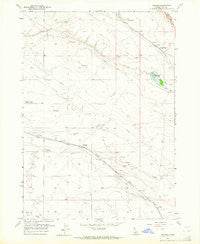 Owyhee Idaho Historical topographic map, 1:24000 scale, 7.5 X 7.5 Minute, Year 1957