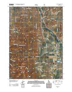 Oxford Idaho Historical topographic map, 1:24000 scale, 7.5 X 7.5 Minute, Year 2011