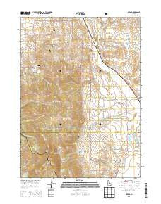 Oxford Idaho Current topographic map, 1:24000 scale, 7.5 X 7.5 Minute, Year 2013