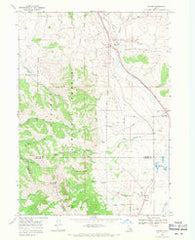 Oxford Idaho Historical topographic map, 1:24000 scale, 7.5 X 7.5 Minute, Year 1968
