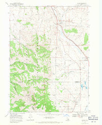 Oxford Idaho Historical topographic map, 1:24000 scale, 7.5 X 7.5 Minute, Year 1968