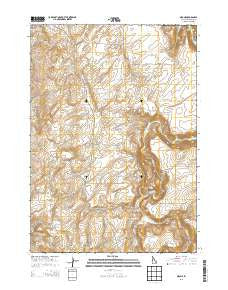 Ozone Idaho Current topographic map, 1:24000 scale, 7.5 X 7.5 Minute, Year 2013