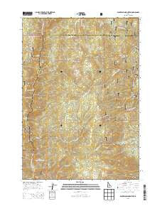 Packer John Mountain Idaho Current topographic map, 1:24000 scale, 7.5 X 7.5 Minute, Year 2013