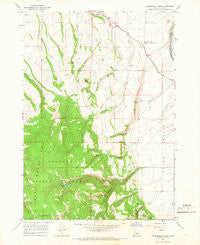 Packsaddle Lake Idaho Historical topographic map, 1:24000 scale, 7.5 X 7.5 Minute, Year 1965