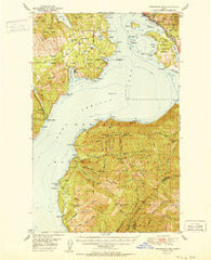 Packsaddle Mtn Idaho Historical topographic map, 1:62500 scale, 15 X 15 Minute, Year 1951