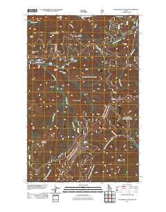 Packsaddle Mountain Idaho Historical topographic map, 1:24000 scale, 7.5 X 7.5 Minute, Year 2011