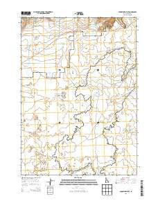Paddelford Flat Idaho Current topographic map, 1:24000 scale, 7.5 X 7.5 Minute, Year 2013