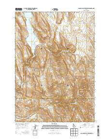 Paddock Valley Reservoir Idaho Current topographic map, 1:24000 scale, 7.5 X 7.5 Minute, Year 2013