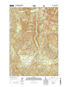 Paddy Flat Idaho Current topographic map, 1:24000 scale, 7.5 X 7.5 Minute, Year 2013