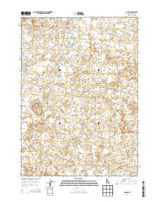 Pagari Idaho Current topographic map, 1:24000 scale, 7.5 X 7.5 Minute, Year 2013