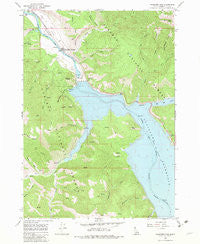 Palisades Dam Idaho Historical topographic map, 1:24000 scale, 7.5 X 7.5 Minute, Year 1966