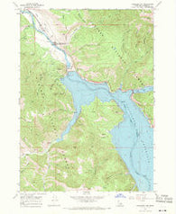 Palisades Dam Idaho Historical topographic map, 1:24000 scale, 7.5 X 7.5 Minute, Year 1966